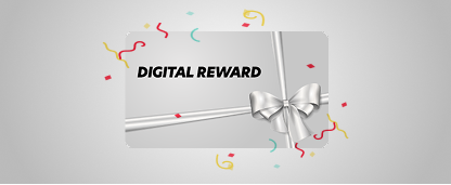 Visa eReward gift card on a white background.